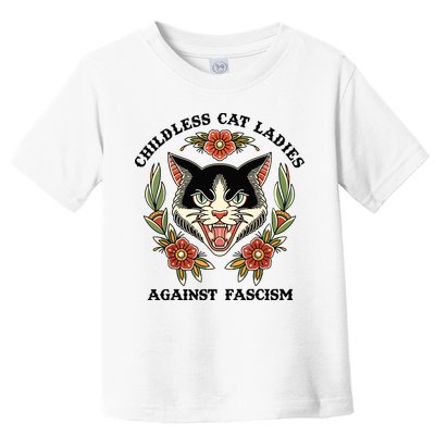 Childless Cat Ladies Against Fascism Toddler T-Shirt