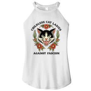 Childless Cat Ladies Against Fascism Women's Perfect Tri Rocker Tank