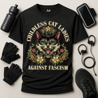 Childless Cat Ladies Against Fascism Cooling Performance Crew T-Shirt