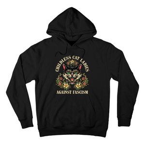 Childless Cat Ladies Against Fascism Hoodie