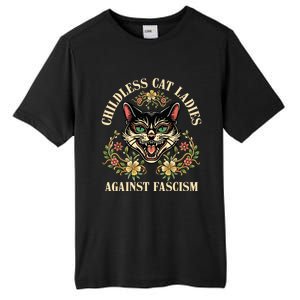 Childless Cat Ladies Against Fascism Tall Fusion ChromaSoft Performance T-Shirt