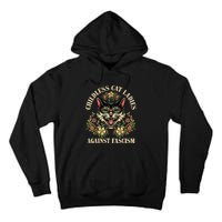 Childless Cat Ladies Against Fascism Tall Hoodie