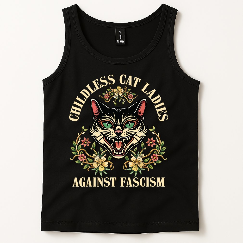 Childless Cat Ladies Against Fascism Tank Top