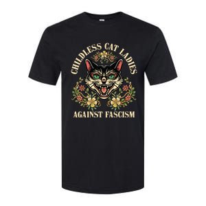 Childless Cat Ladies Against Fascism Softstyle CVC T-Shirt