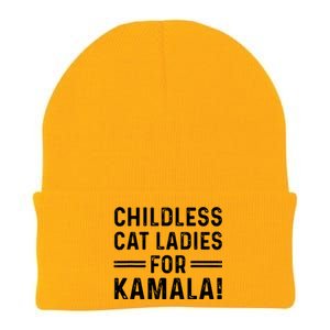 Childless Cat Ladies For Kamala 2024 Knit Cap Winter Beanie