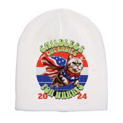 Childless Cat Ladies For Harris 2024 Short Acrylic Beanie