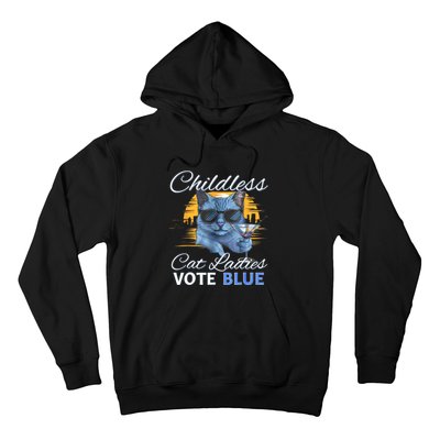 Childless Cat Ladies Vote Blue In November Kamala President Hoodie