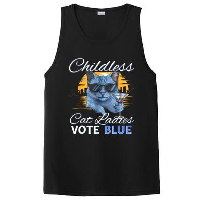 Childless Cat Ladies Vote Blue In November Kamala President PosiCharge Competitor Tank