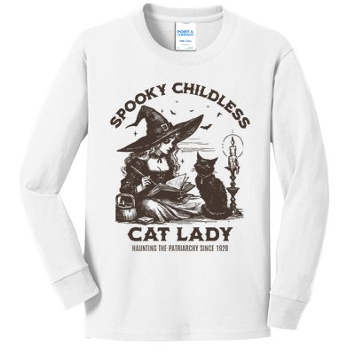 Childless Cat Lady Kids Long Sleeve Shirt