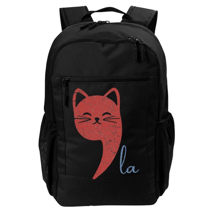 Cat Comma La Funny Kamala Harris For President 2024 Daily Commute Backpack