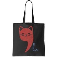 Cat Comma La Funny Kamala Harris For President 2024 Tote Bag