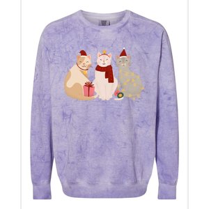 Catmas Cat Lover Cute Christmas Colorblast Crewneck Sweatshirt