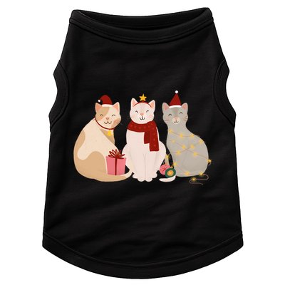 Catmas Cat Lover Cute Christmas Doggie Tank