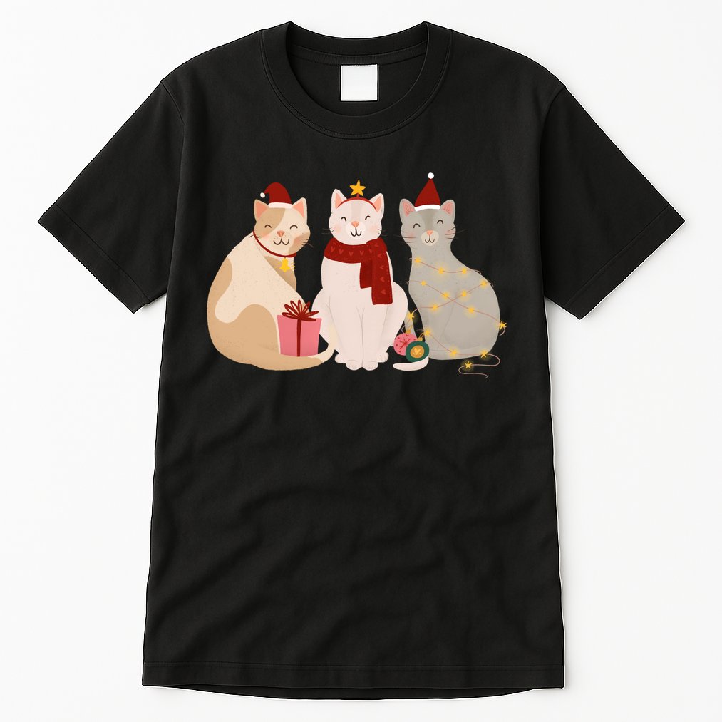 Catmas Cat Lover Cute Christmas Tall T-Shirt