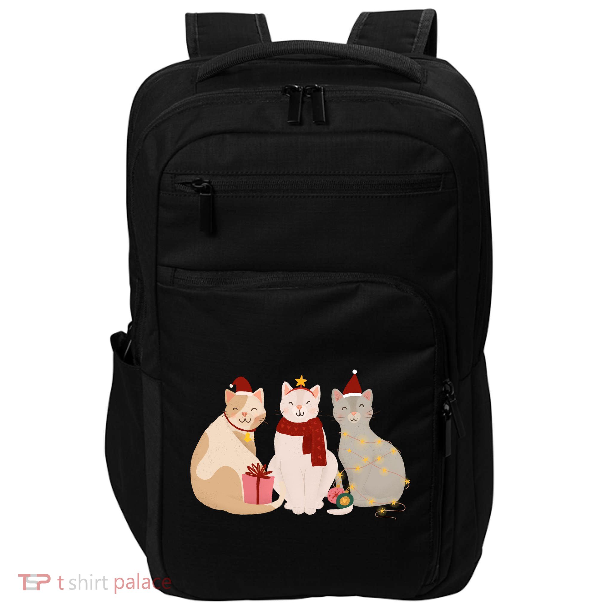Catmas Cat Lover Cute Christmas Impact Tech Backpack