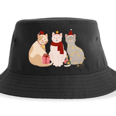 Catmas Cat Lover Cute Christmas Sustainable Bucket Hat