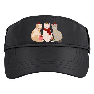 Catmas Cat Lover Cute Christmas Adult Drive Performance Visor