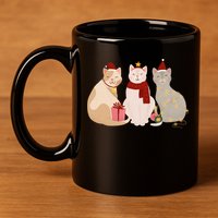 Catmas Cat Lover Cute Christmas 11oz C Handle Ceramic Mug