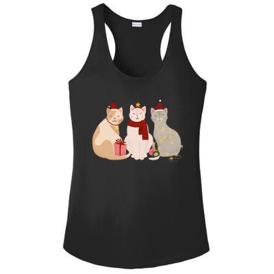 Catmas Cat Lover Cute Christmas Ladies PosiCharge Competitor Racerback Tank