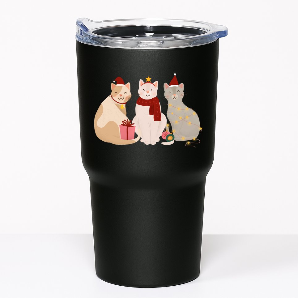 Catmas Cat Lover Cute Christmas Tumbler
