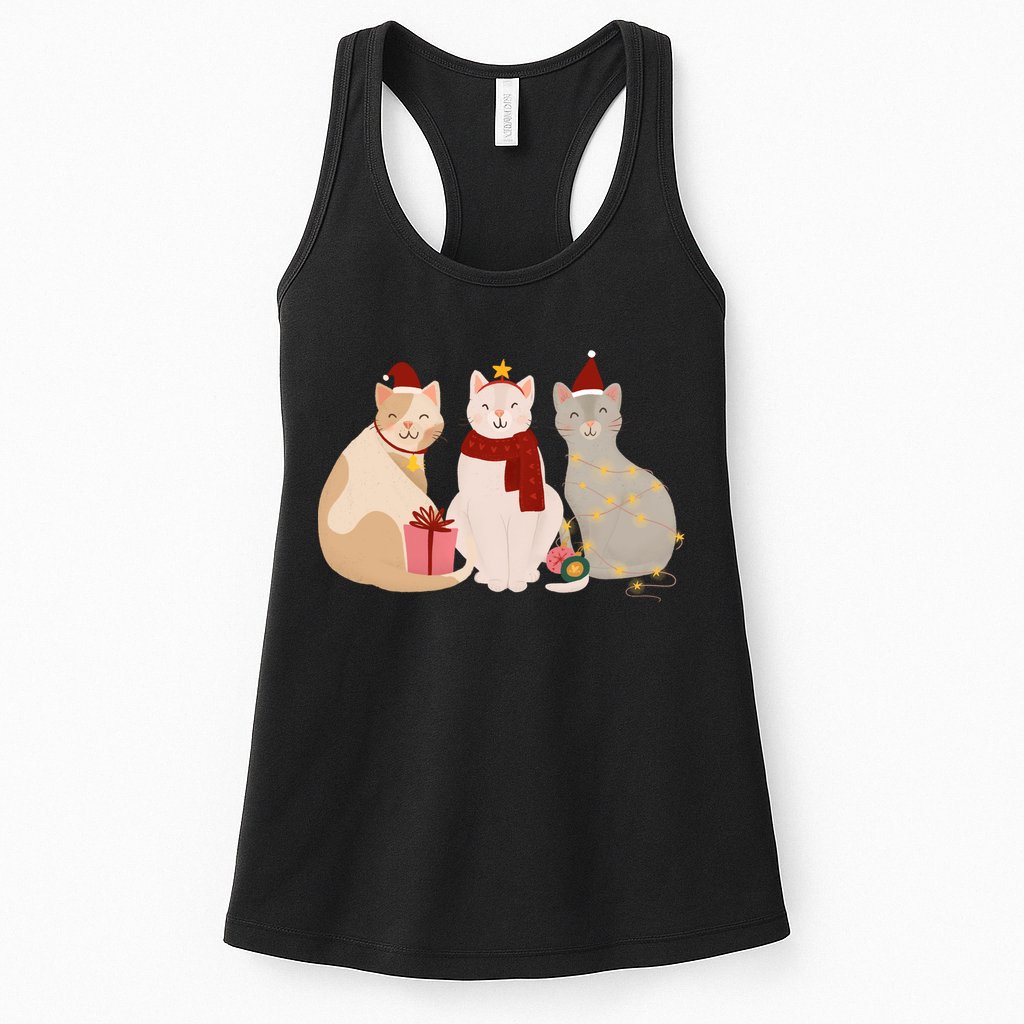 Catmas Cat Lover Cute Christmas Womens Tank Top