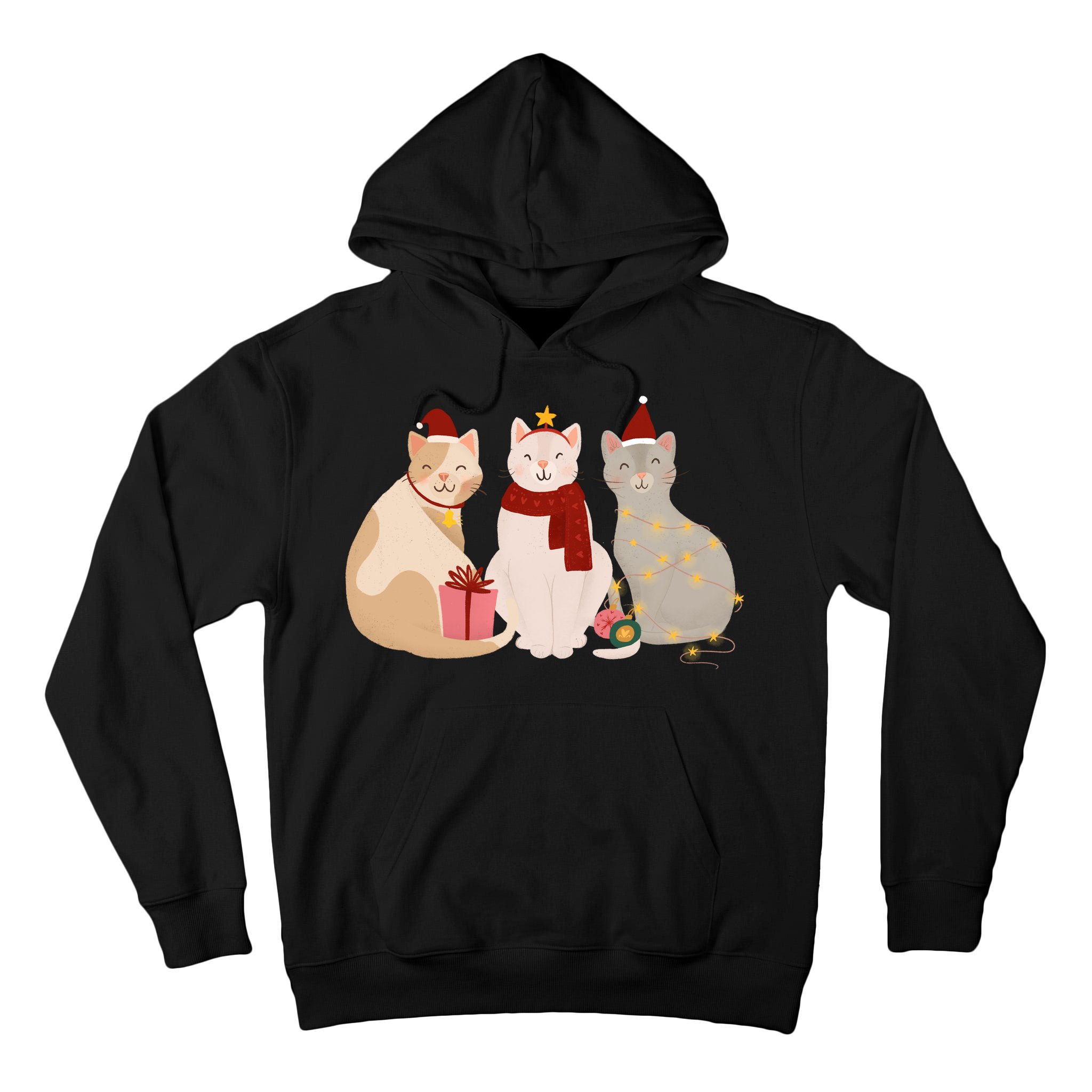 Catmas Cat Lover Cute Christmas Tall Hoodie