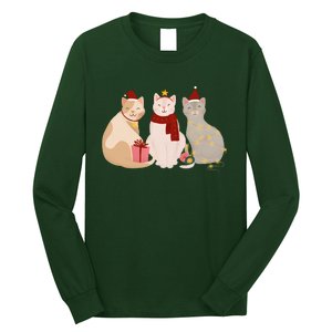 Catmas Cat Lover Cute Christmas Long Sleeve Shirt