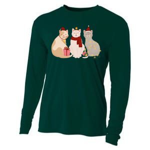 Catmas Cat Lover Cute Christmas Cooling Performance Long Sleeve Crew