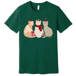 Catmas Cat Lover Cute Christmas Premium T-Shirt