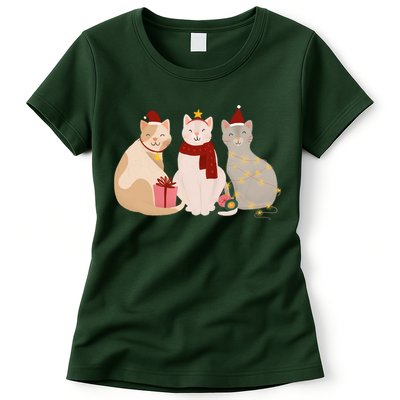 Catmas Cat Lover Cute Christmas Womens T-Shirt