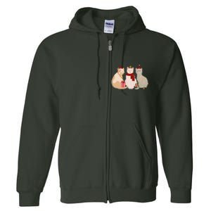 Catmas Cat Lover Cute Christmas Full Zip Hoodie