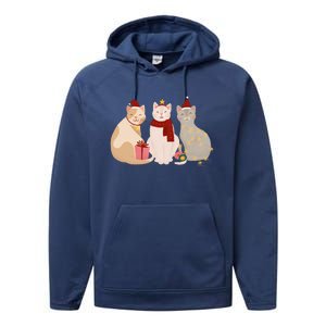 Catmas Cat Lover Cute Christmas Performance Fleece Hoodie