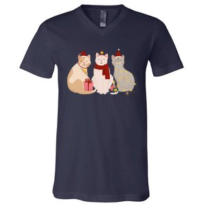 Catmas Cat Lover Cute Christmas V-Neck T-Shirt