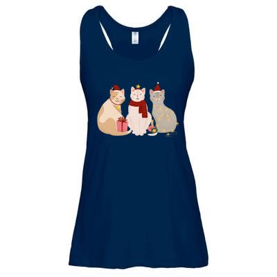 Catmas Cat Lover Cute Christmas Ladies Essential Flowy Tank