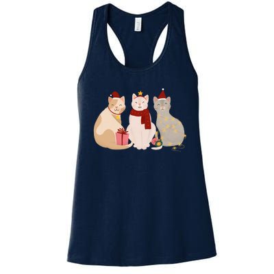 Catmas Cat Lover Cute Christmas Women's Racerback Tank