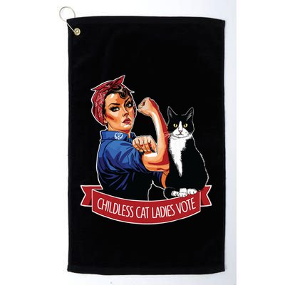 Childless Cat Ladies Vote Rosie The Riveter Golf Towel