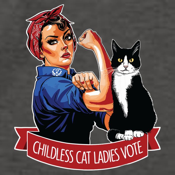 Childless Cat Ladies Vote Rosie The Riveter Vector Backpack