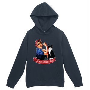 Childless Cat Ladies Vote Rosie The Riveter Urban Pullover Hoodie