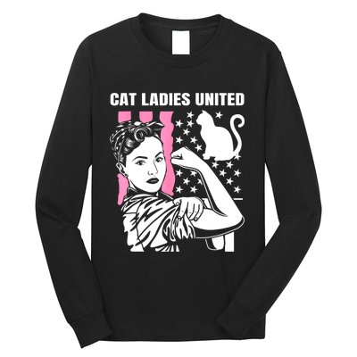 Childless Cat Lady For Cat Mom Women Cat Ladies Long Sleeve Shirt