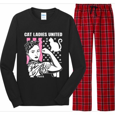 Childless Cat Lady For Cat Mom Women Cat Ladies Long Sleeve Pajama Set