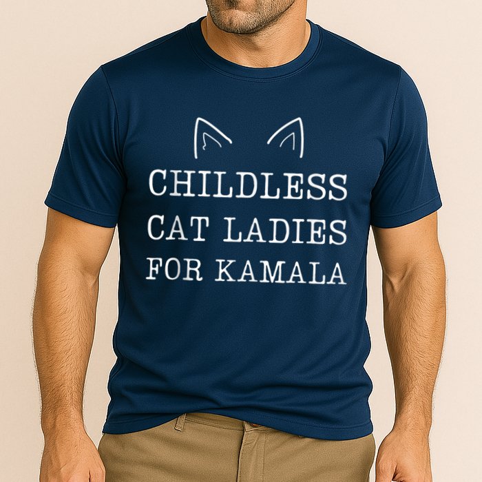 Childless Cat Ladies For Kamala Cooling Performance Crew T-Shirt