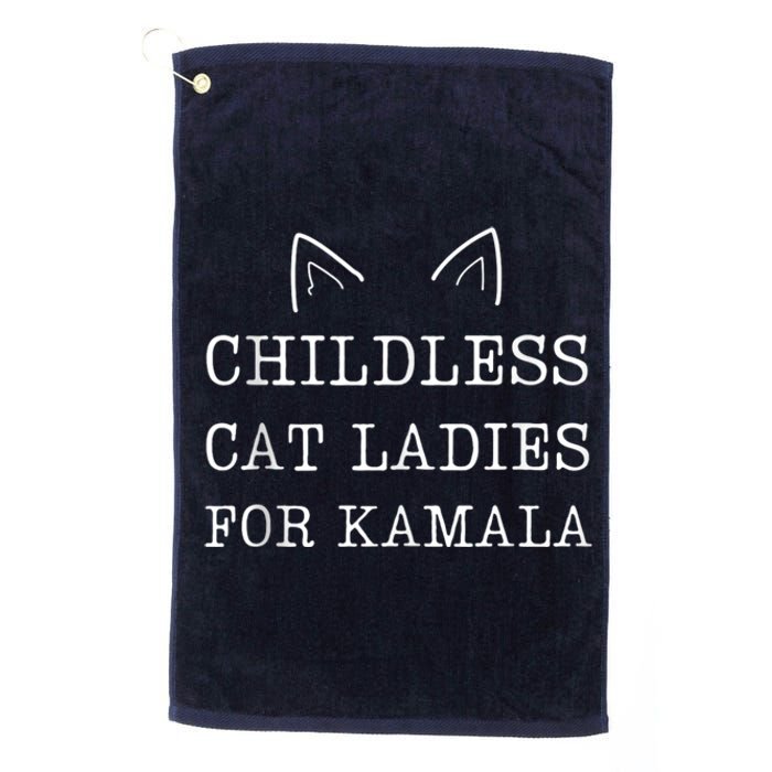 Childless Cat Ladies For Kamala Platinum Collection Golf Towel