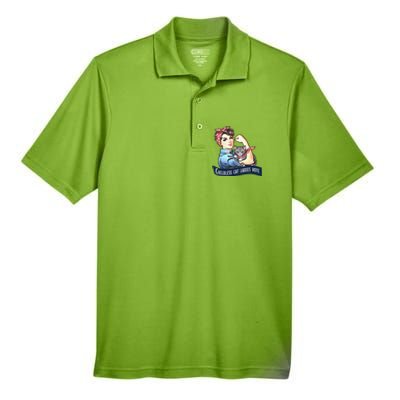 Childless Cat Ladies Vote Rosie The Riveter Election 2024 Gift Men's Origin Performance Pique Polo