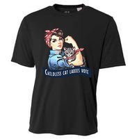 Childless Cat Ladies Vote Rosie The Riveter Election 2024 Gift Cooling Performance Crew T-Shirt