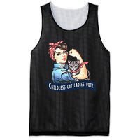 Childless Cat Ladies Vote Rosie The Riveter Election 2024 Gift Mesh Reversible Basketball Jersey Tank