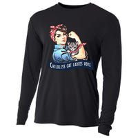 Childless Cat Ladies Vote Rosie The Riveter Election 2024 Gift Cooling Performance Long Sleeve Crew