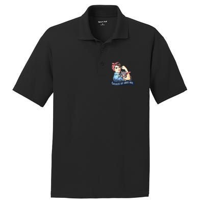 Childless Cat Ladies Vote Rosie The Riveter Election 2024 Gift PosiCharge RacerMesh Polo