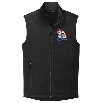 Childless Cat Ladies Vote Rosie The Riveter Election 2024 Gift Collective Smooth Fleece Vest