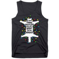 Cat Christmas Lights Funny Christmas Vacation kitten Lover Tank Top