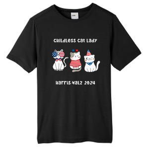 Childless Cat Lady Viral Pop Culture Meme Election 2024 Tall Fusion ChromaSoft Performance T-Shirt